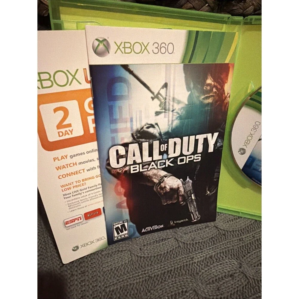 Call of Duty: Black Ops (Microsoft Xbox 360, 2010) Complete CIB